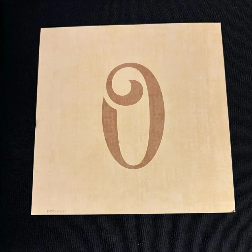 5.5” NEW! “O” Square Monogram Letter Print Ready to be Framed Print Only